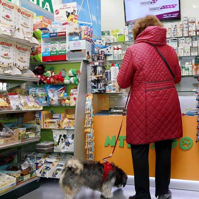 Business Loans for Pet Shops  - Customer in local pet store with dog